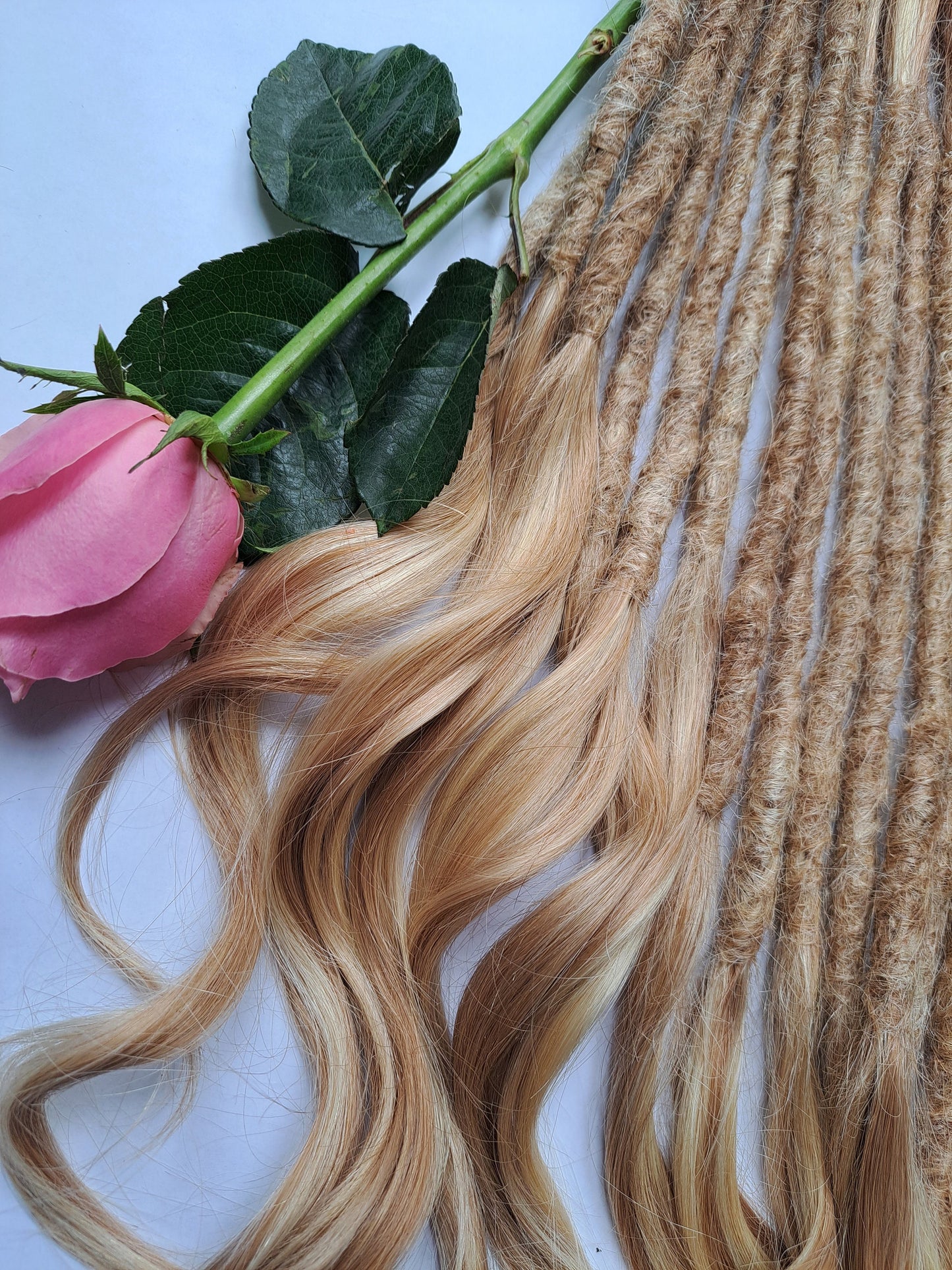 SHED RESISTANT 100% Human Hair Dread Loc Extensions w/ extra volume luxe thick full goddess ends - made to order dreadlock extensions