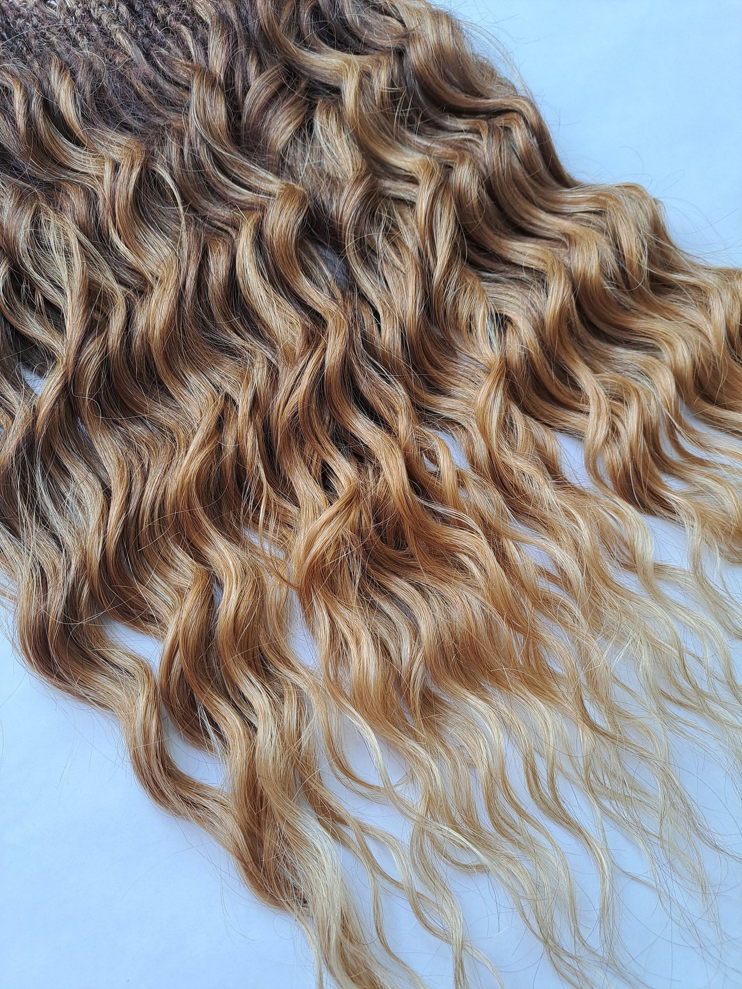 Body Wave Hybrid Locks - Curly Dreads / Wavy Locs / Brushable factory curls made to order in your colour choice!