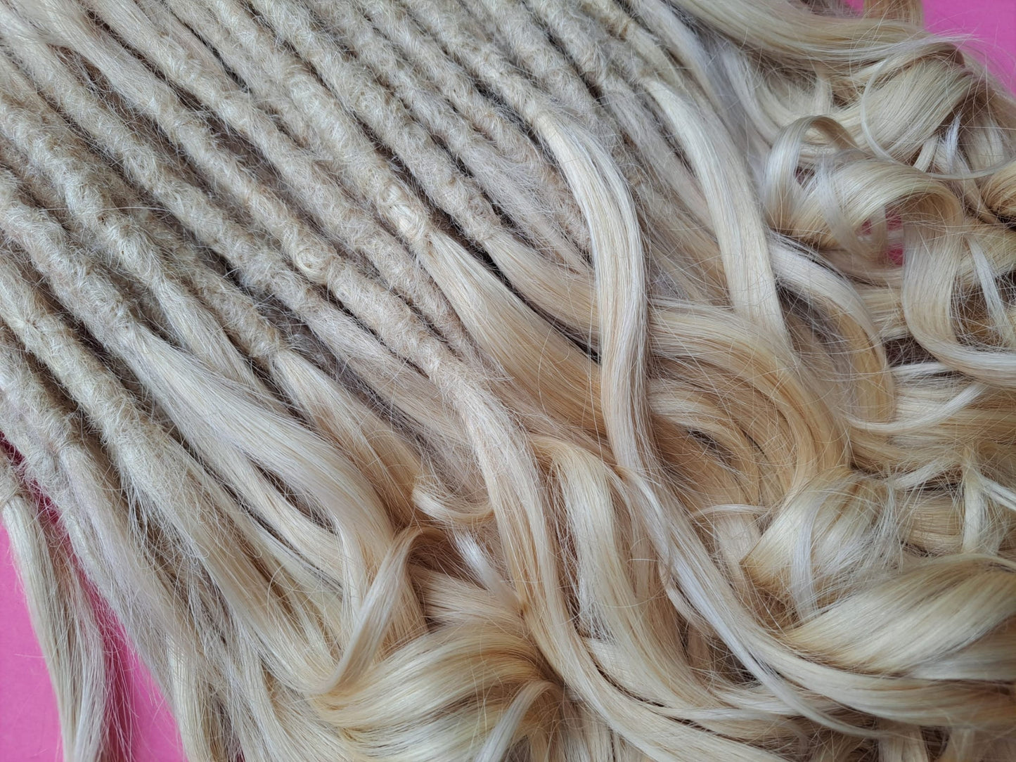 SHED RESISTANT 100% Human Hair Dread Loc Extensions w/ extra volume luxe thick full goddess ends - made to order dreadlock extensions