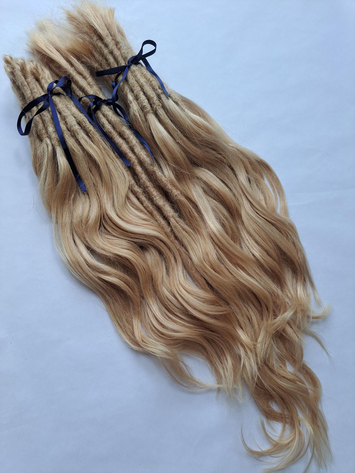 SHED RESISTANT 100% Human Hair Dread Loc Extensions w/ extra volume luxe thick full goddess ends - made to order dreadlock extensions