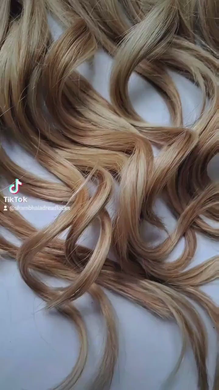 SHED RESISTANT 100% Human Hair Dread  Loc Extensions w/ extra volume luxe thick full goddess ends - made to order dreadlock extensions