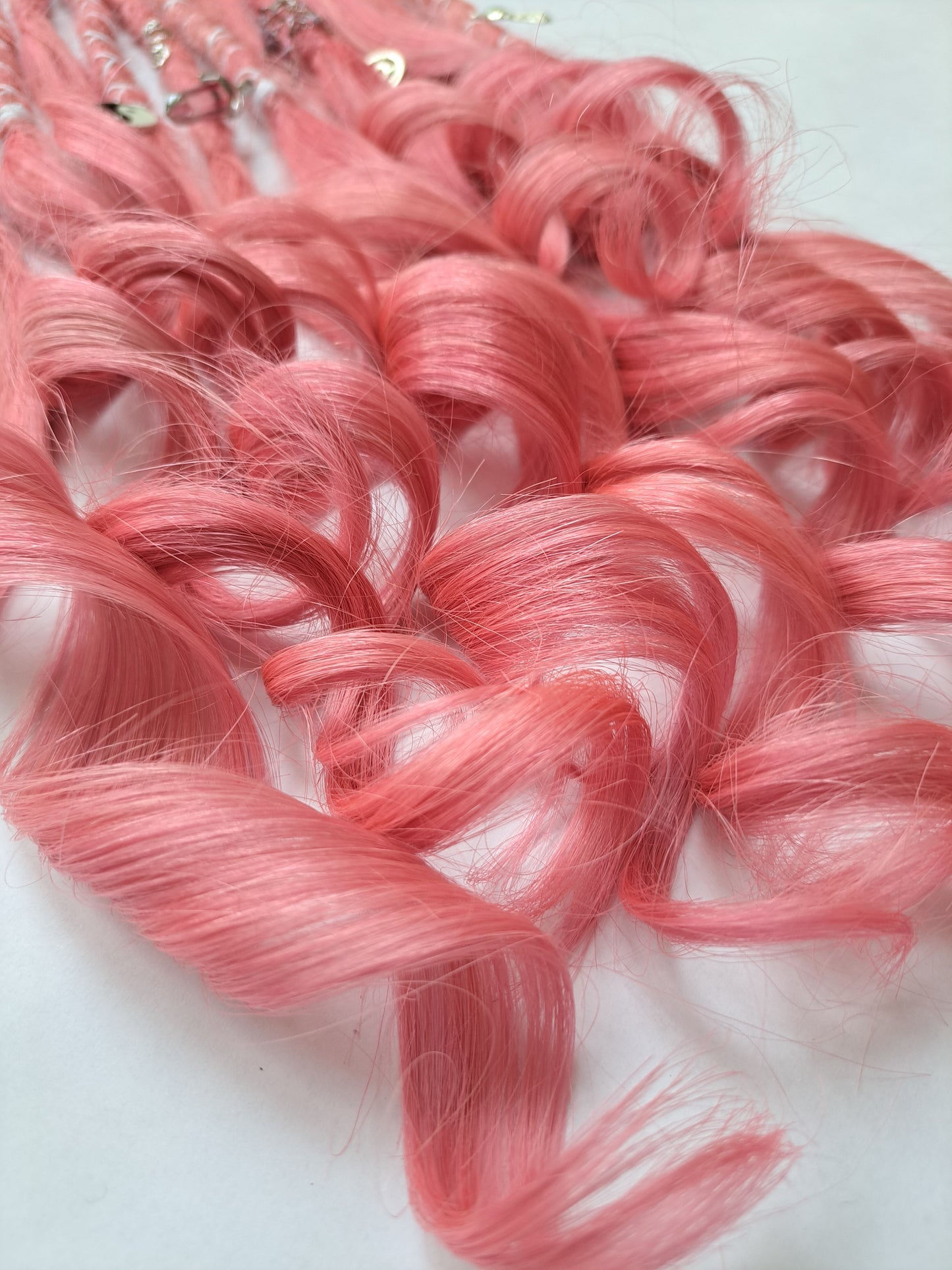 Pink Human Hair Hybrid Locks