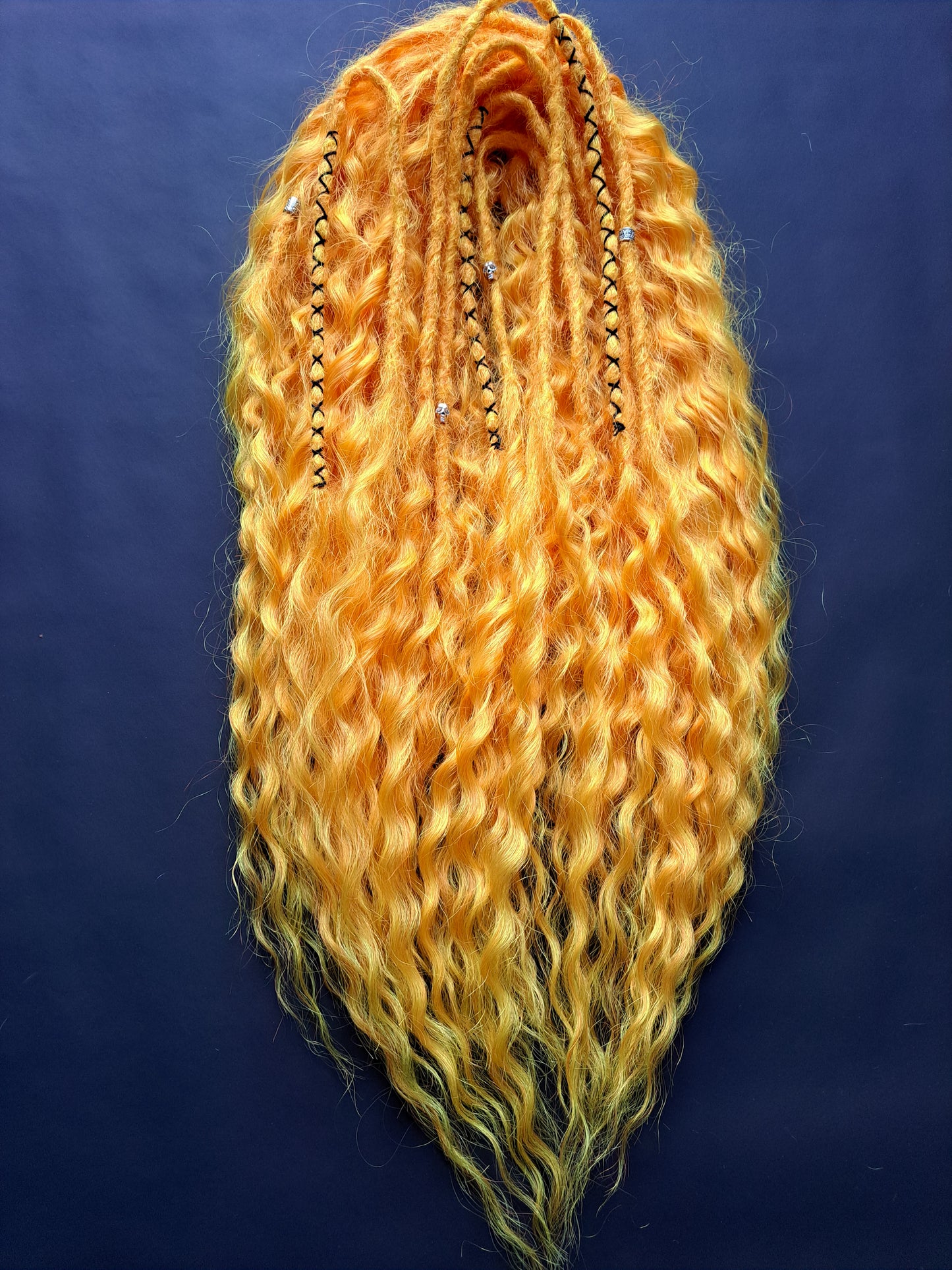 READY TO SHIP! Apricot Yellow Hybrid Locks - Full head of 45 x DE