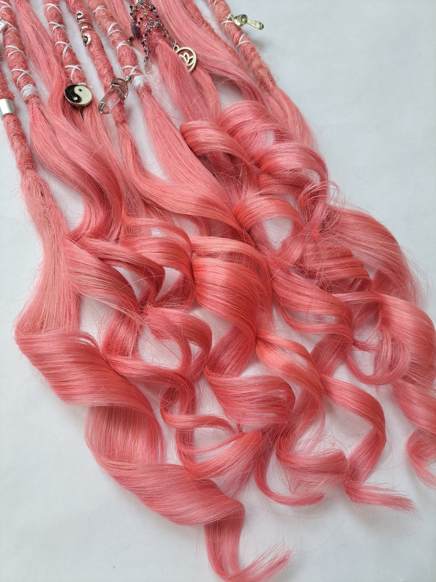 Pink Human Hair Hybrid Locks