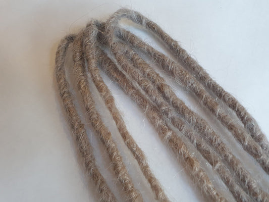 CUSTOM ORDERS Double ended Human Hair Dreadlock Extensions - Made to Order dreads any length or colour -  Dread extenders, handmade, crochet