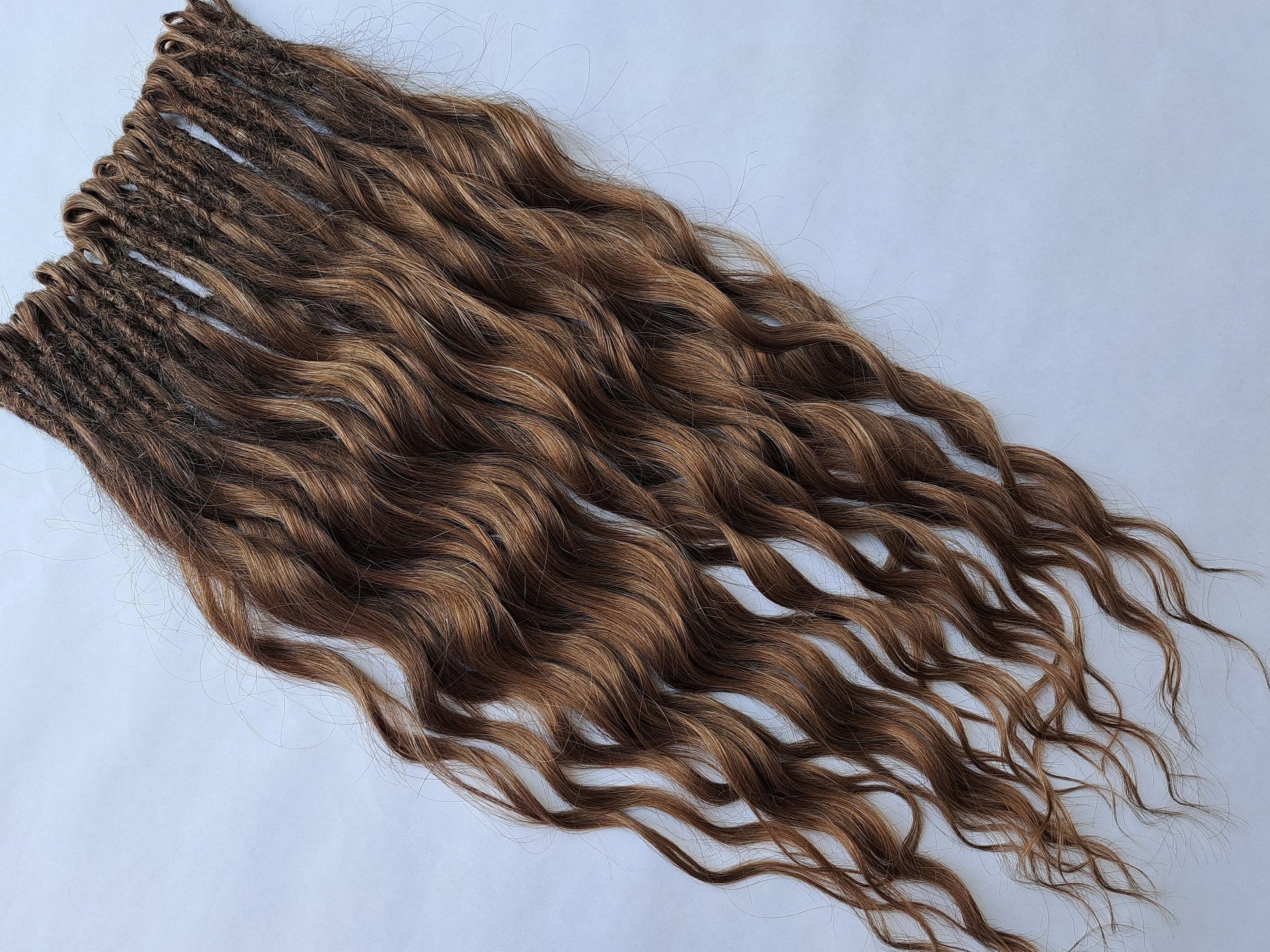 Body Wave Hybrid Locks - Curly Dreads / Wavy Locs / Brushable factory curls made to order in your colour choice!