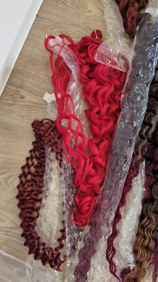 25 x Factory Curled Synthetic Hair