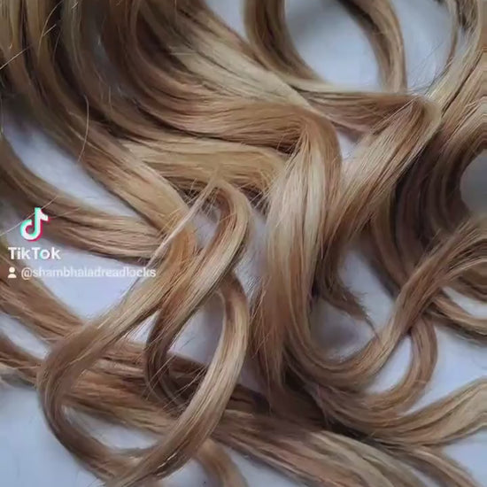 SHED RESISTANT 100% Human Hair Dread  Loc Extensions w/ extra volume luxe thick full goddess ends - made to order dreadlock extensions